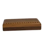 Cutie decorativă din lemn Leonardo, realizată manual. Dimensiuni compacte, design elegant, ideală pentru bijuterii și obiecte mici - Jordas Design - Lemn modelat cu măiestrie - www.jordasdesign.ro