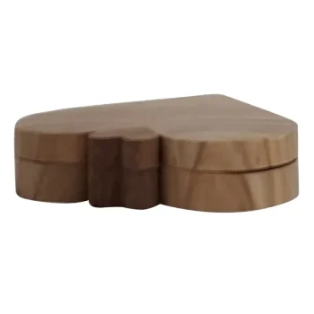 Inimă decorativă din lemn Anima, realizată manual. Dimensiuni medii, design elegant, ideală pentru decor cald și cadouri speciale - Jordas Design - Lemn modelat cu măiestrie - www.jordasdesign.ro